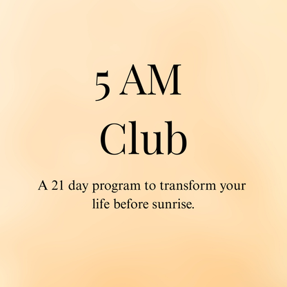 5am Club Program